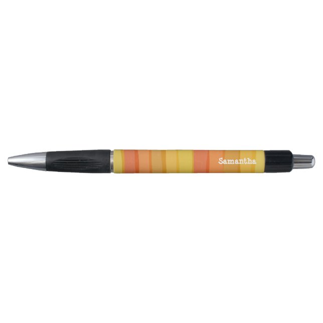 Streifen orange und gelb kugelschreiber (Vorderseite)