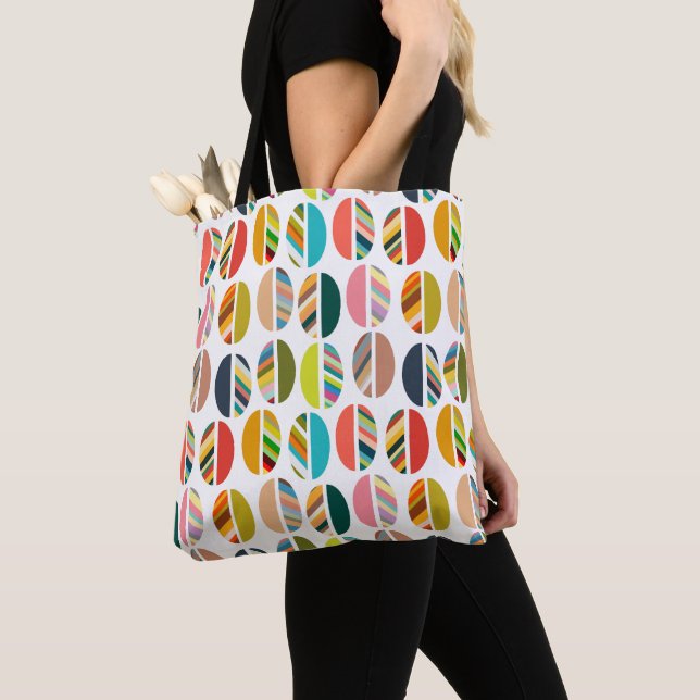 Streifen Oval Halves Tasche (Von Nahem)