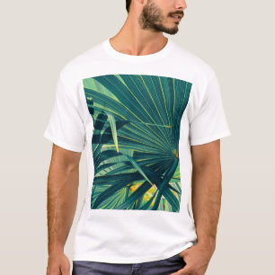 Streifen Palmblätterleaf Toned Texture T-Shirt