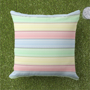 Streifen Pastel farbenfroh, modern geometrisch Kissen