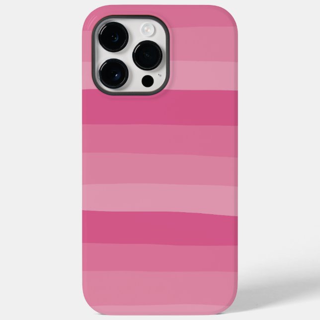 Streifen - rosa Case-Mate iPhone 14 pro max hülle (Rückseite)