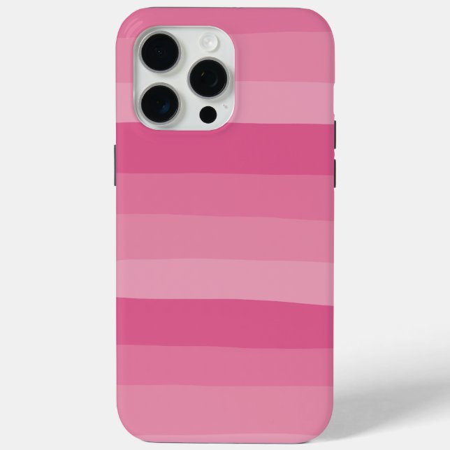 Streifen - rosa Case-Mate iPhone hülle (Rückseite)