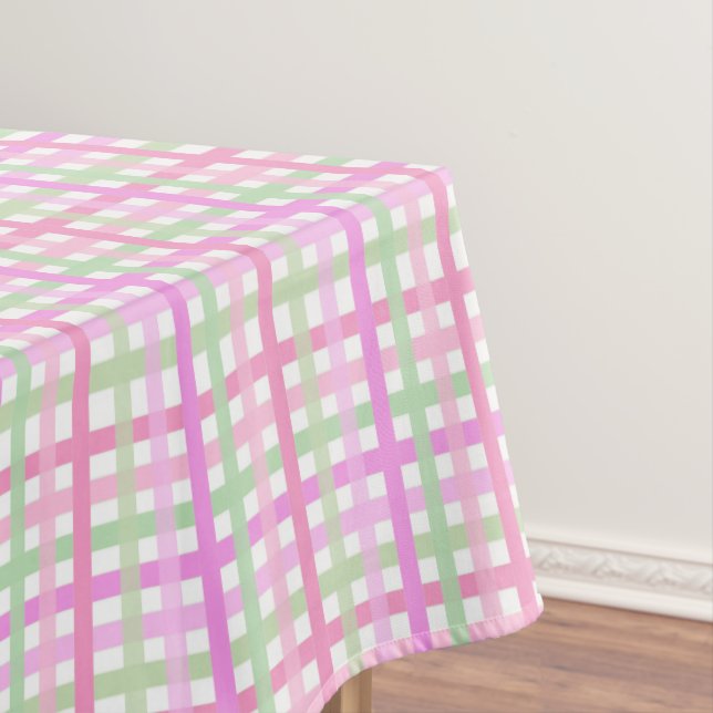 Streifen, rosa, grün tischdecke (Beispiel)