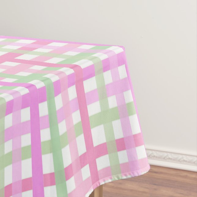 Streifen, rosa, grün tischdecke (Beispiel)