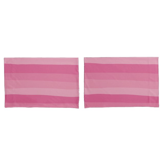 Streifen - rosa kissenbezug (Vorderseite-Set)