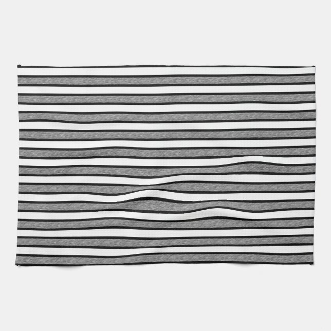 Streifen schwarz und grau küchentuch (Horizontal)