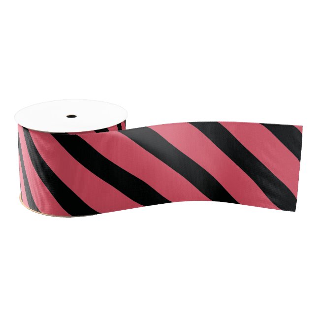 Streifen (schwarz und weiß) | Diagonal) Jede benut Ripsband (Spule)