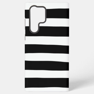 Streifen - Schwarz/Weiß Samsung Galaxy Hülle