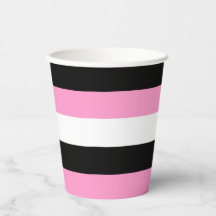 Streifen schwarz, weiß und rosa