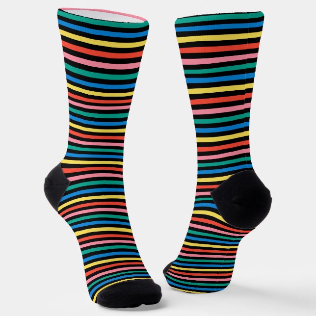 Streifen Socken (Gewinkelt)
