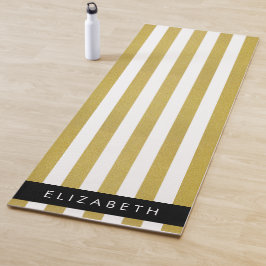 Streifen, Streifen, Linien, Ihr Name Yogamatte