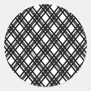 Streifen Textur Runder Aufkleber