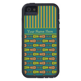 Streifen, Tribal Muster, Aquamarin: iPhone 5/5s Ca Case-Mate iPhone Hülle