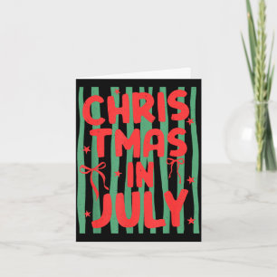 Streifen tropischer Sommer Weihnachten im Juli Mäd Karte