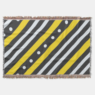 Streifen und Bläschen, schwarz Decke