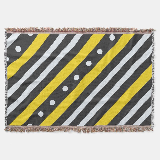 Streifen und Bläschen, schwarz Decke (Vorderseite)