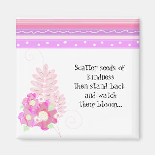 Streifen und Blume - Inspiration Magnet
