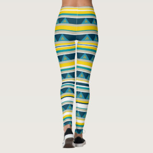 Streifen und Dreiecke Leggings