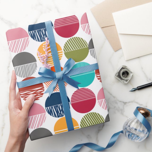 Streifen und Feststoffe Geschenkpapier (Schenken)