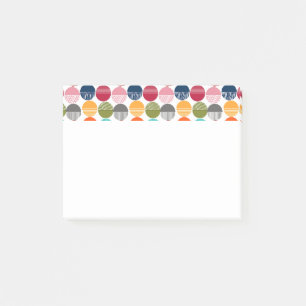 Streifen und Feststoffe Post-it Klebezettel