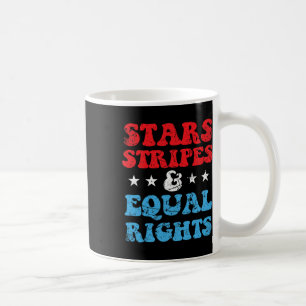 Streifen und Gleichberechtigung 4. Juli Patriotisc Kaffeetasse
