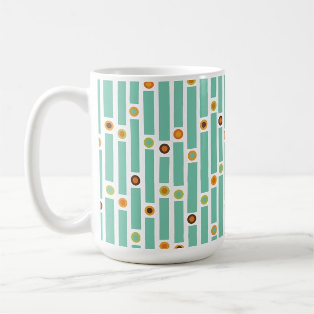 Streifen und Kreise Kaffeetasse (Links)