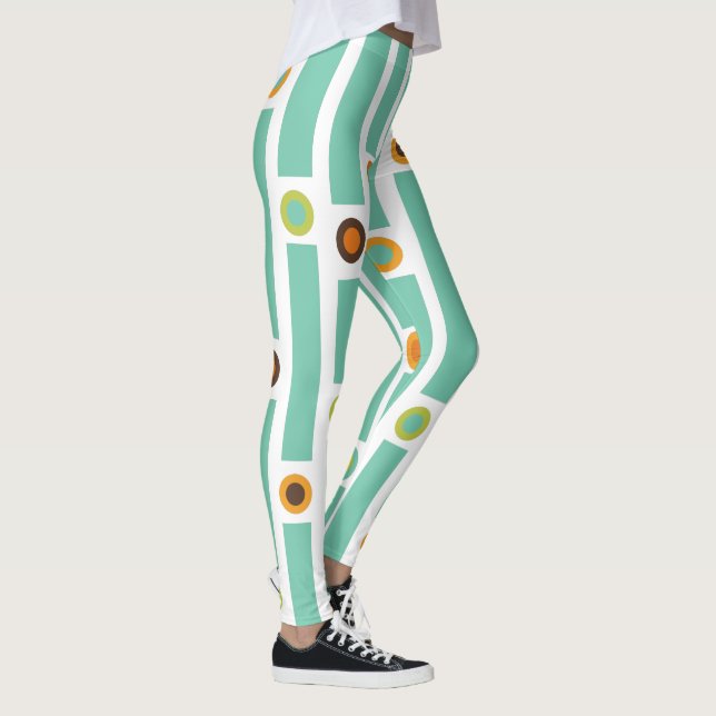 Streifen und Kreise Leggings (Rechts)