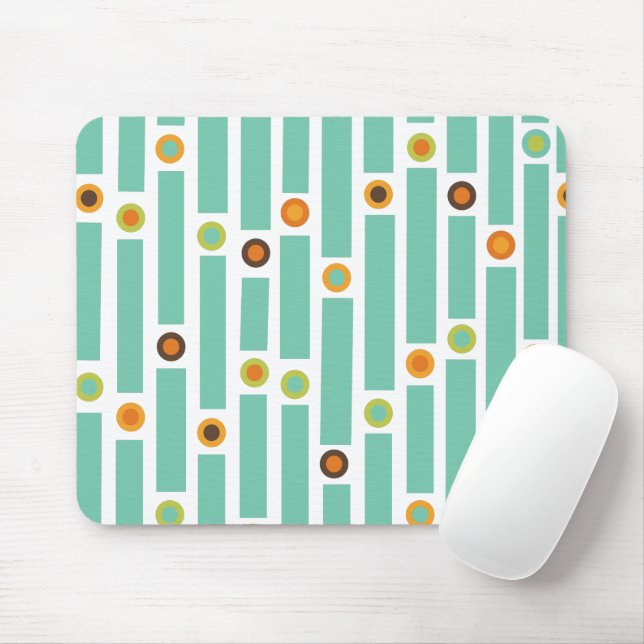 Streifen und Kreise Mousepad (Mit Mouse)