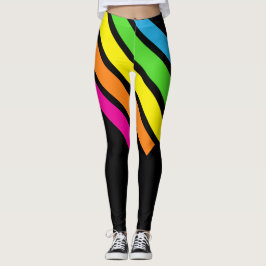 Streifen und Leggings der 80er Jahre