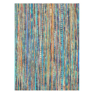 Streifen und Perlen Tischdecke