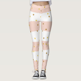 Streifen und Polka-Punkte Leggings