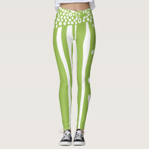 Streifen und Punkte gemischt modern Leggings