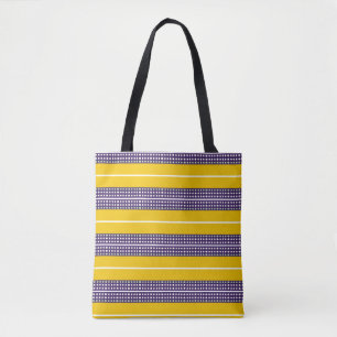 Streifen und Punkte Tasche