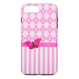 Streifen und rosa Raute Muster Schmetterling Dauer title_seo2