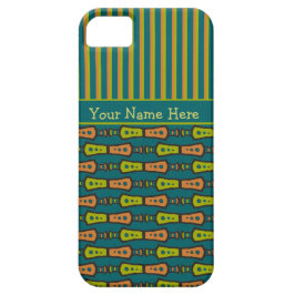 Streifen und Tribal Muster auf Aquamarinem iPhone  Case-Mate iPhone Hülle