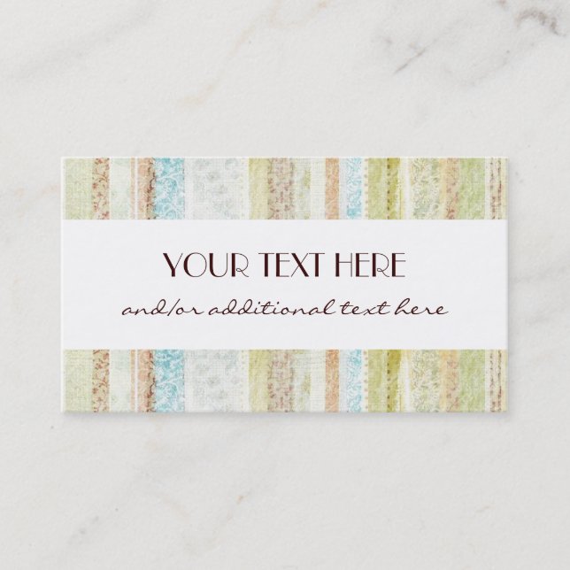 Streifen Visitenkarte (Vorderseite)