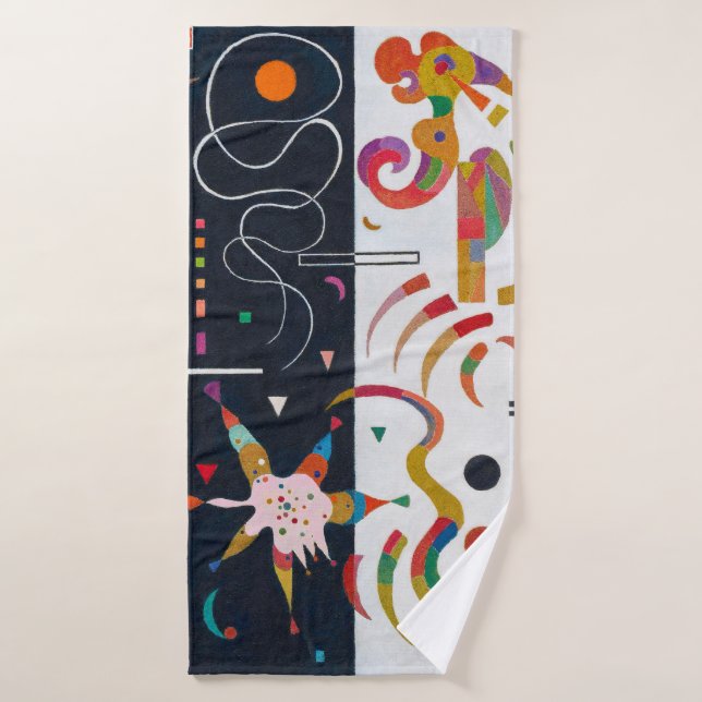 Streifen, Wassily Kandinsky Badehandtuch (Badehandtuch)