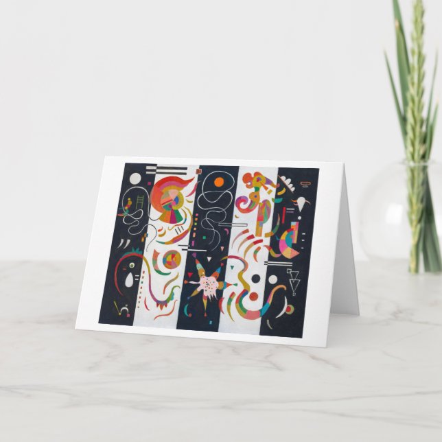 Streifen, Wassily Kandinsky Karte (Vorderseite)