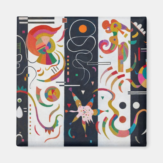 Streifen, Wassily Kandinsky Magnet (Vorne)