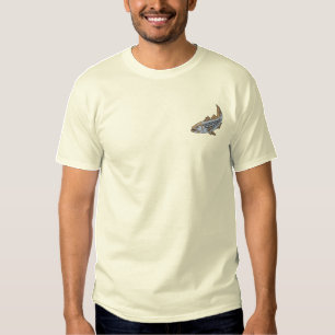 Streifenbarsch Besticktes T-Shirt