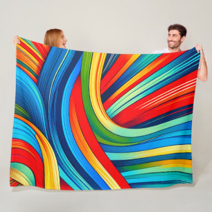 Streifendesign Fleecedecke