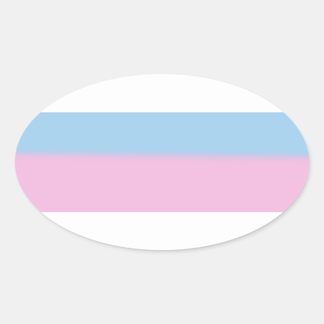 STREIFENDESIGN FÜR INTERSEX-STREIFEN OVALER AUFKLEBER (Vorderseite)