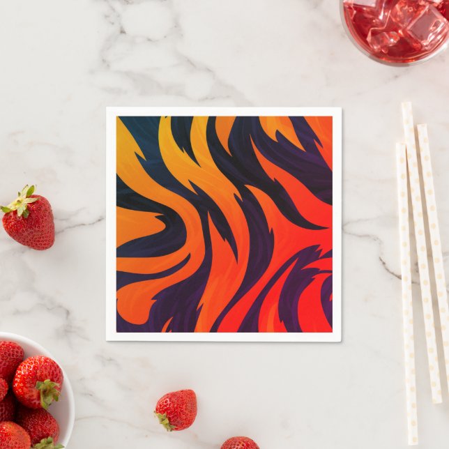 Streifendesign Serviette (Beispiel)