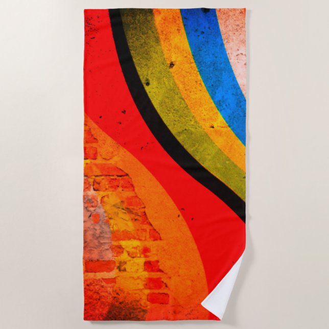 Streifendesign Strandtuch (Vorderseite)