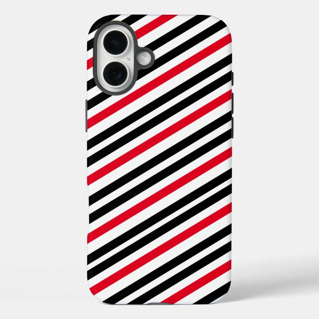 Streifenferngehäuse iPhone 16 Plus Hülle (Rückseite)