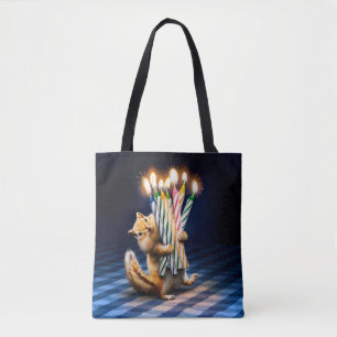 Streifenhörnchen-Geburtstagskerzen Tasche