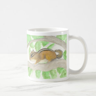 Streifenhörnchen im Apfelbaum Kaffeetasse