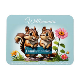 Streifenhörnchen informieren magnet