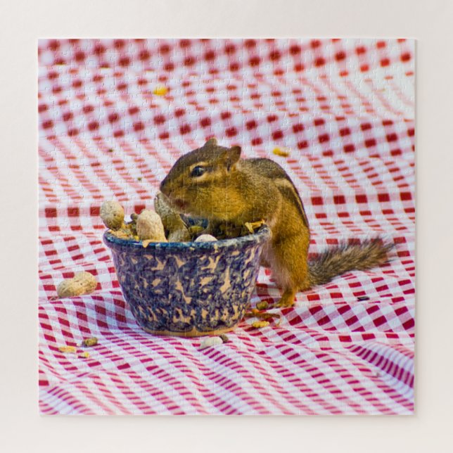 Streifenhörnchen Picknick (Vertikal)