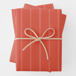 Streifenmix, der rosa roten Weihnachtsfeiertag koo Geschenkpapier Set
